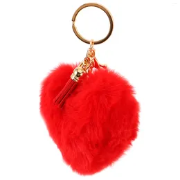 Keychains Plush Love Pendant Keychain For Backpacks Unique Friends Women Metal Security