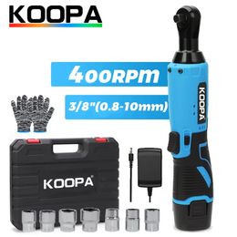 Koopa Cordless Electric Ratchet Wrench Set 40 Ft-lbs 12V Power Ratchet Kit Variable Speed with 1500mAh LithiumIon Battery 3/8 240112