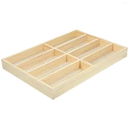 Decorative Plates Solid Wood Eight-compartment Glasses Storage Box Sunglasses Display Stand Organiser Wooden Holder