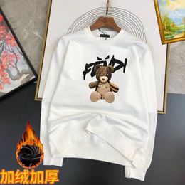 2024 Spring Autumn Cartoon Letter Print Man's Hoodies Cotton Pullover Fashion Jackets O-Neck Long Sleeve Men's Sweatshirts HSCW008