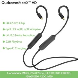 Radio Qcc5125 Aptx Adaptive Aptx Hd Bluetooth 5.0 Upgrade Cable Mic Type C Aac 2pin 0.78mm Mmcx Ie40 Pro Ie80s Se535 Ue18 W4r Tf10