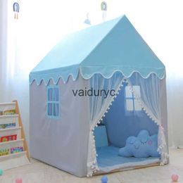 Toy Tents Large Kids Tipi Baby Play House ld Tent 1.35M Wigwam Folding Girls Pink Princess Castle Room Decorvaiduryc