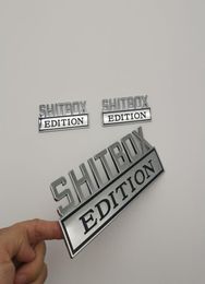 car sticker 3pcs KIT Customised SHITBOX EDITION emblem Badges6284386