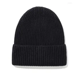 Berets Beanie Hats For Women Man Winter Warm Knitted Caps Mens Hat Ski Clothing Accessories