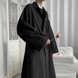 Men's Trench Coats Stylish Comfy Fashion Coat Streetwear Punk Cardigan Casual Cape Long Cloak Abrigo