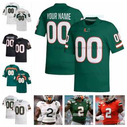 Custom Miami Emory Williams Henry Parrish Hurricanes College Football NCAA Jersey Any Name Number Mens Women Youth jerseys 31 Wesley Bissainthe 34 Ryan Ragone
