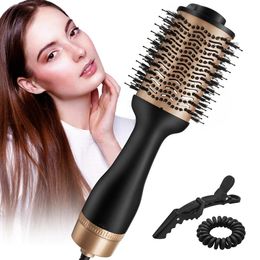 Dryer New Hot Air Brush 5 In1 Professional Multifunction Hair Dryer Comb for Fine Ionic Anion Blower Best Round Hairbrush Styling Tool