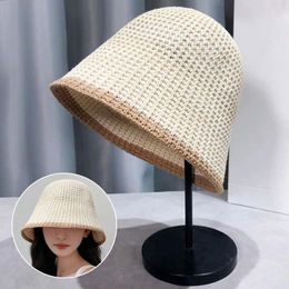 Wide Brim Hats Breathable Bucket Hat Anti-UV Cotton Linen Beach Cap Fisherman's Women Girls