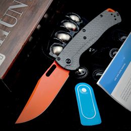 Ножи BM TAGGEDOUT Carbon Fiber 15535 Охотничья серия Складной нож BENCH CPM-154 MADE EDC Карманные ножи для самообороны 15535