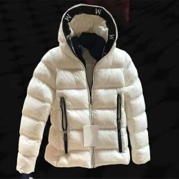 Men's down jacket fashion designer sent to overcome Europe and the United States new short gloss down jacket hooded casual fashion solid color coat men z6