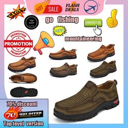 Designer Casual Platform Leather shoes genuine leather oversized loafers casual Anti slip wear-resistant Deodorization Training sneakers size 38-48