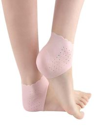 Ankle Support 1 Pair Thin Lace Foot Heel Protector Soft Silicone Half Socks High Heels Antidry Crack Moisturising Cover8075230