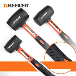 Rubber hammer Heavy Duty Mallet Professional Floor Ceramic Tile Installation Fiberglass Hammer Hand Tools 240112