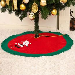 Christmas Decorations Tree Skirt Carpet Vintage Santa Claus Festival Decoration Supplies Home Ornament ZE113