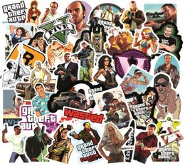 50Pcs Game Grand Theft Auto sticker GTA stickers Graffiti Kids Toy Skateboard car Motorcycle Bicycle Sticker Decals Whole7171509