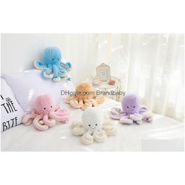 Stuffed Animals Hy Wy P Toy Octopus Animal Stuff Pillow Christmas Gift Squid Doll For Kids Peluche Drop Delivery Dheha