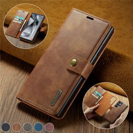 2 in 1 Magnetic Folio Phone Case for iPhone 15 14 13 Pro Max Samsung Galaxy S24 S23 Ultra S23FE A12 A23 5G A22 Google Pixel 7 7A 7Pro 8 8Pro 3 Card Slots Leather Wallet Shell