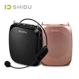 Speakers SHIDU S615 10W Voice Amplifier Wireless UHF Microphone Ultra Portable Mini Audio Speaker For Teachers Tourrist Yoga Instructors