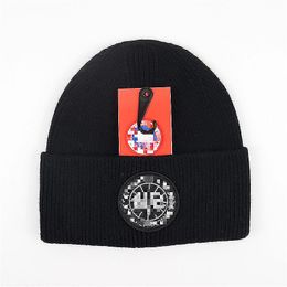 Gorro de grife chapéu de malha inverno bonnet de lã mulheres homens grosso malha grossa quente beanies chapéus feminino bonnets boné 17 multicor