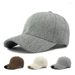 Ball Caps Autumn Winter Baseball Cap Women Outdoor Sun Protection Hat Wool Duck