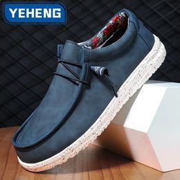 Men's Casual Shoes Flat Outdoor Mens Sneakers Lightweight Boat Shoes Driving Loafers Breathable Men Canvas Shoe Plus Size 39-48 240112