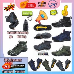 Designer Casual Platform Hiking Shoes Men Woman wear-resistant anti slip mesh fabric Quick Drying Tracing Shoes Outdoor Camping Mountain sneakers