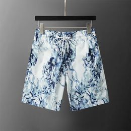 Alta qualidade menswear designer shorts verão casual street wear secagem rápida maiô listrado carta impressão praia resort calças de praia tamanho asiático M-3XL