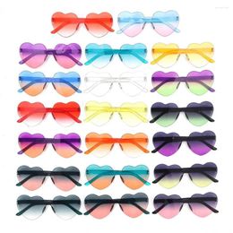 Sunglasses Funny Candy Color Colorful Shades Heart-shaped Party Sun Glasses Heart