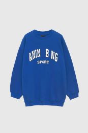 Annes Bing Mulheres Desginer Hoodie Moda Clássico Algodão Hoodies Moletom Nova Carta Bordada Solta Suéter de Lã Redondo Pescoço Hoodies AB Hoodie 211