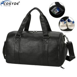 Bags Wet dry fitness gym bag for plutonium leather men camp training shoulder bags travel bag gym bag in the open air sports bag