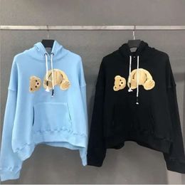 New Sale Fashion Hoodie Broken Bear Sweatshirt Teddy Bear Trendy Terry Explosion Sweater Style Men And Women Size S-Xl 93 26