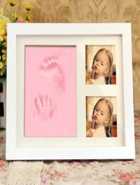 Baby Handprint Footprint Maker NonToxic Newborn Imprint Hand Inkpad Watermark With Frame Infant Souvenirs Toys Gift8241630