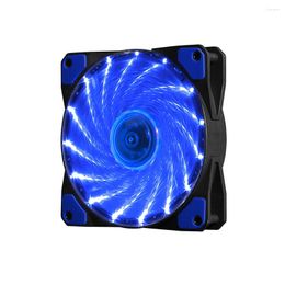 Computer Coolings PC Case Fan 12CM Silent LED Cooler Strong Wind 15 Green Light Creates