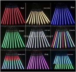 30Cm 8Lampsset Christmas Decorations Lights Meteor Shower Lamp Set Led Bar Decorative Outdoor Waterproof Tube Colored Light Ayasx 3521840