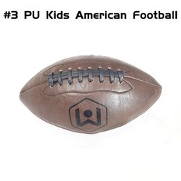 171g PU 3# American Football Rugby Balls Safety For Childen Kids Family Outdoor Games Fast Rebound 240112