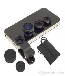 Fisheye Lens 3 in 1 mobile phone lenses fish eye wide angle macro camera lens for iphone X XS 8 8X 7 6s plus 5s5 xiaomi huawei 2429197