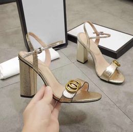 Platform heels Sandals womens Designers shoes Fashion Satin Patent Leather Triangle buckle decoration 13cm high heeled shoes 35-42 Rome Designer Sandal5657