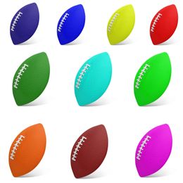 American Football Rugby Customize Any Po Pattern Name Text Leather Rubber Adult Youth Game Ball Non-Slip 240112