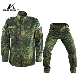 Mege Russion Military Uniform Russian Camouflage Tactical Equipment Men Outdoor Winter Working Clothing Army Visikov 240112