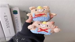 Furry Cartoon Bear Storage Bag Cover for TWS Airpods 2 3 Pro Wireless Earphone Plush Cutie Pouch Case Shockproof8426921
