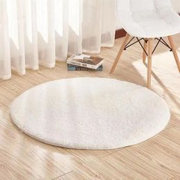 Carpets High Quality Household XiaJing Long Hair White Carpet Bedroom Bedside Sofa Floor Mat