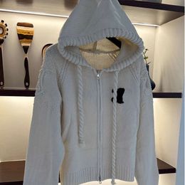 hoodies women sweater designer sweaters womens fashion letter embroidery pattern knit Sweater casual slim long sleeve hooded knit