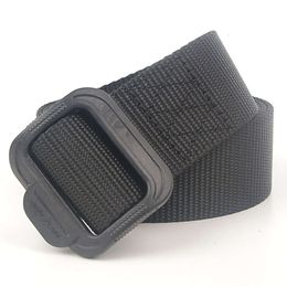 Manufacturers sell outdoor sports nylon belt men's lightweight plastic buckle strong durable cheap canvas belt