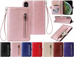 Zipper Wallet Leather Flip Cover Case For iPhone 12 mini 11 Pro XR XS Max 6S 7 8 Plus6582203