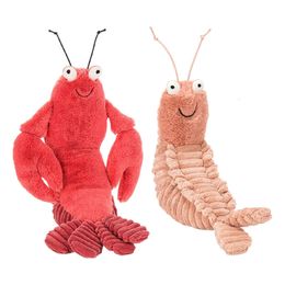 22/30cm Plush Shrimp Toys Cute Sheldon Shrimp Dolls Stuffed Soft Animal Appease Doll Toys for Baby Children Birthday Present 240113