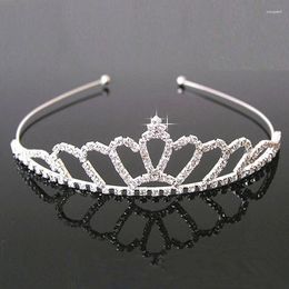 Hair Clips Fashion Children Rhinestone Headband Kids Crown Tiara Jewelry Decor Headwear Accessories Party For Girls 9 Types