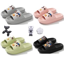 GAI GAI GAI DIY Fashion Shoes Chain Creative Cartoon Dog Women Lychee Warm Home Slides Platform Bubble Slippers