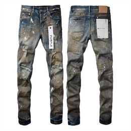 Purple Brand Jeans 2024 Spring Designer Mens Denim Trousers Fashion Pants Straight Design Retro Streetwear Casual Sweatpants Usa High Street L2hd