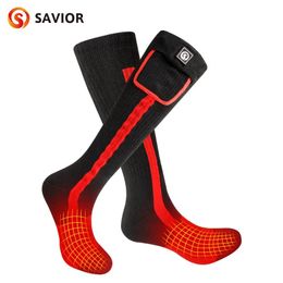 Socks Saviour Heat Hot Sale Winter Warm Motorcycling Skiing Hunting Fishing Rechargeable Battery Heated Socks for Women Men