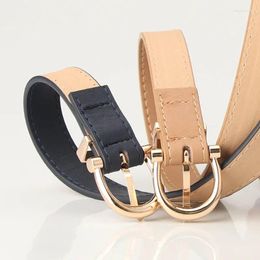 Belts 2.5cm Classic Belt Luxury Designer High Quality Genuine Leather Women For Dress With Gift Box